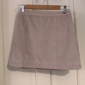 A+F suede skirt
